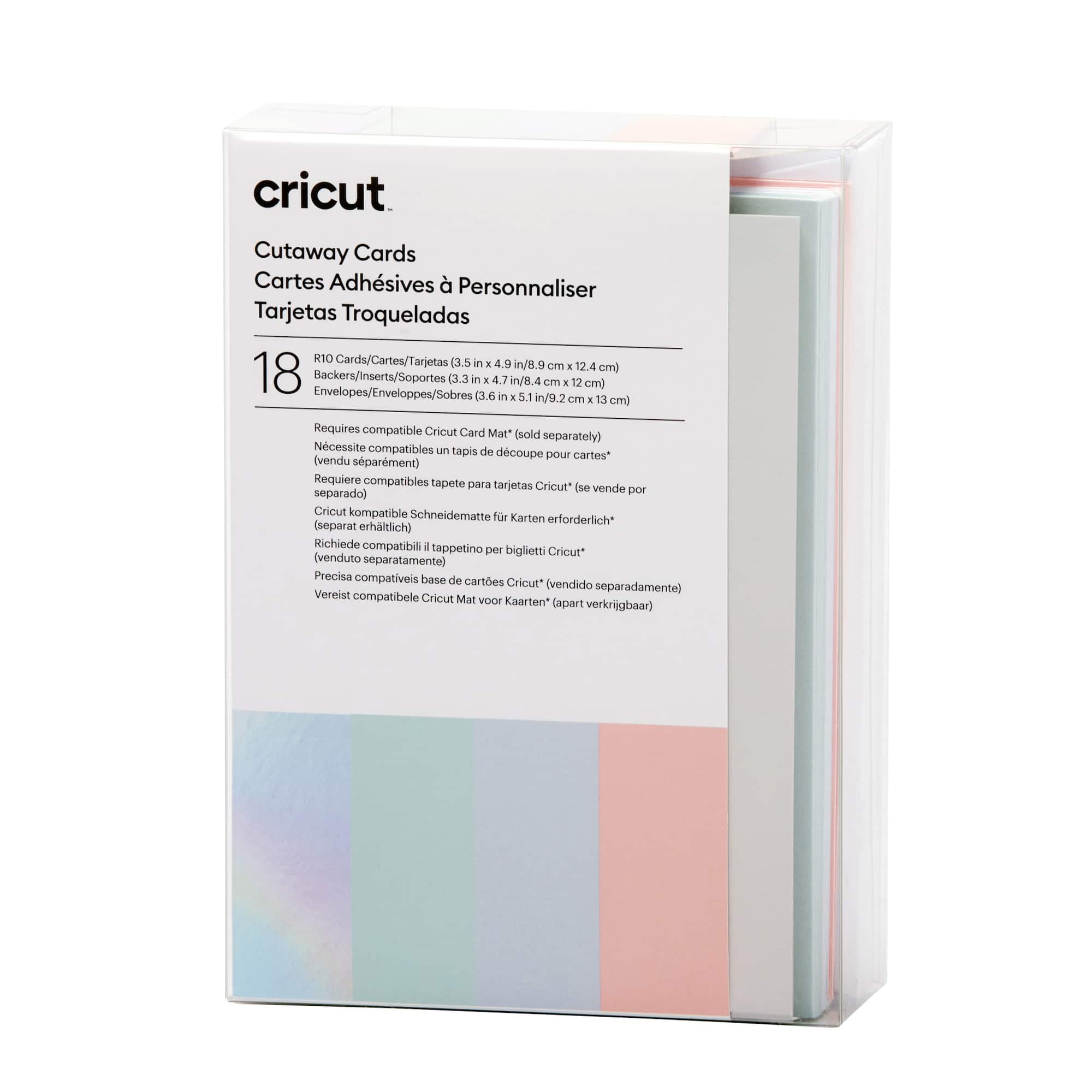 Cricut® R10 Cutaway Cards, Pastel Sampler